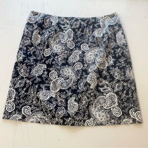 Ralph Lauren Black and White Cocktail Mini Skirt